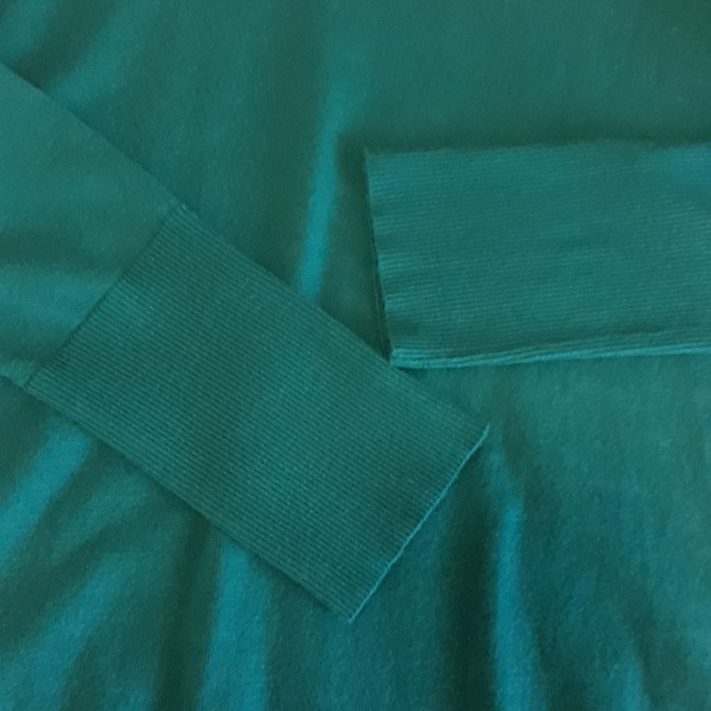 Euc Soft Surroundings Pullover Sweater Solid Teal… - image 7